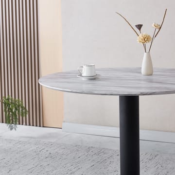 Noah runt matbord Ø100 cm - Marmor/svart - Marmor/svart - Products - Möbler - Bord & matgrupp - Matbord & köksbord