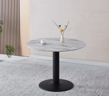 Noah runt matbord Ø100 cm - Marmor/svart - Marmor/svart - Products - Möbler - Bord & matgrupp - Matbord & köksbord