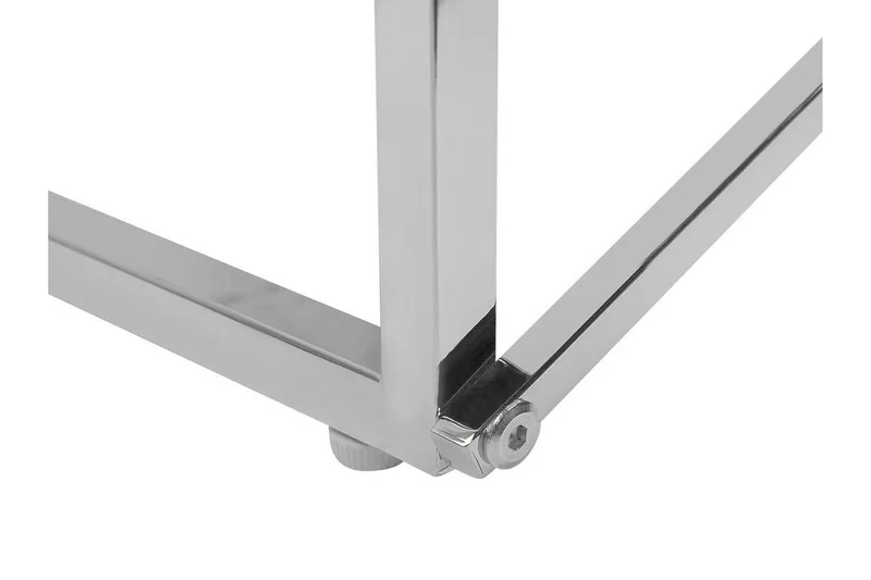 Nod Soffbord 100 cm Marmormönster - Vit/Silver - Products - Möbler - Bord & matgrupp - Marmorbord