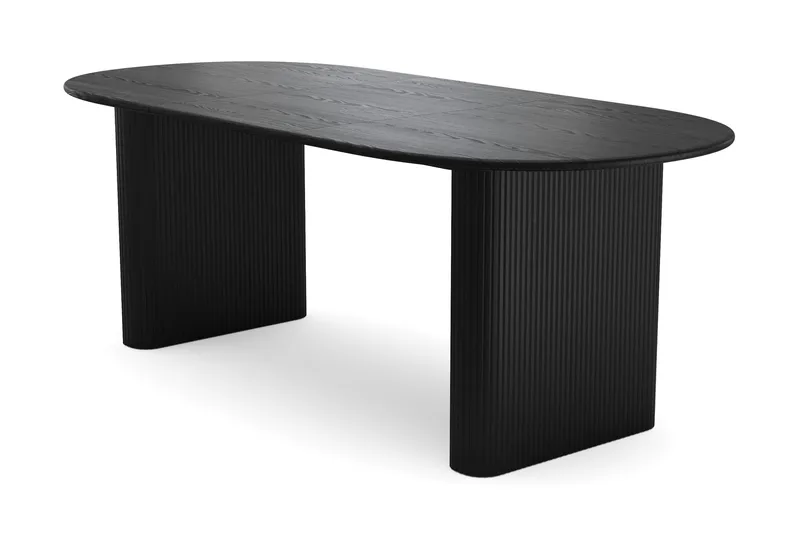 Noira Förlängningsbart Matbord 160/220x100 cm Fanér - Svart - Products - Möbler - Bord & matgrupp - Matbord & köksbord