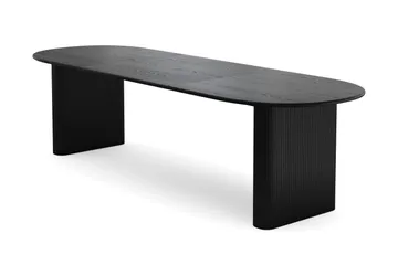 Noira Förlängningsbart Matbord 220/320x100 cm Fanér - Svart - Products - Möbler - Bord & matgrupp - Matbord & köksbord