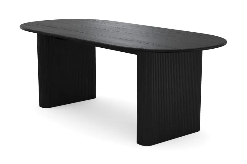 Noira Matbord 220x100 cm Fanér, Svartlaserad ek