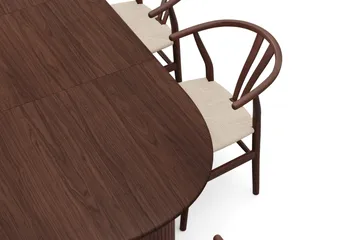 Noira Matgrupp förlängningsbart 160-220 cm Valnöt med 6 Dastoori Matstolar - Valnöt - Products - Möbler - Bord & matgrupp - Matgrupp