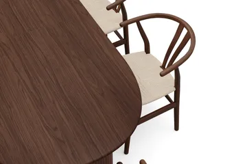 Noira Matgrupp förlängningsbart 220-320 cm Valnöt med 6 Dastoori Matstolar - Valnöt - Products - Möbler - Bord & matgrupp - Matgrupp