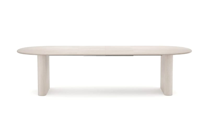 Noira Matgrupp förlängningsbart 220-320 cm Vitlaserad med 8 Sawako Matstolar - Vitlaserad - Products - Möbler - Bord & matgrupp - Matgrupp