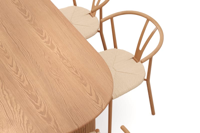 Noira Matgrupp rektangulärt 180 cm Ek med 6 Elysia Matstolar - Ek - Products - Möbler - Bord & matgrupp - Matgrupp