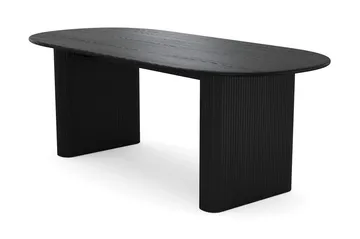 Noira Matgrupp rektangulärt 220 cm Svart med 6 Filip Matstolar - Svartlaserad ek - Products - Möbler - Bord & matgrupp - Matgrupp
