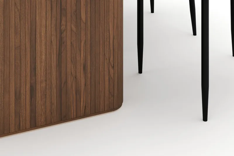 Noira Ovalt Matbord 220 cm med 6 Sawako Stolar - Brun - Products - Möbler - Bord & matgrupp - Matgrupp