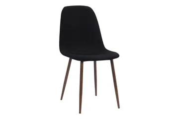 Noira Ovalt Matbord 220 cm Svart +  8 st Nibe stol svart med valnöt ben - Svart - Products - Möbler - Bord & matgrupp - Matgrupp