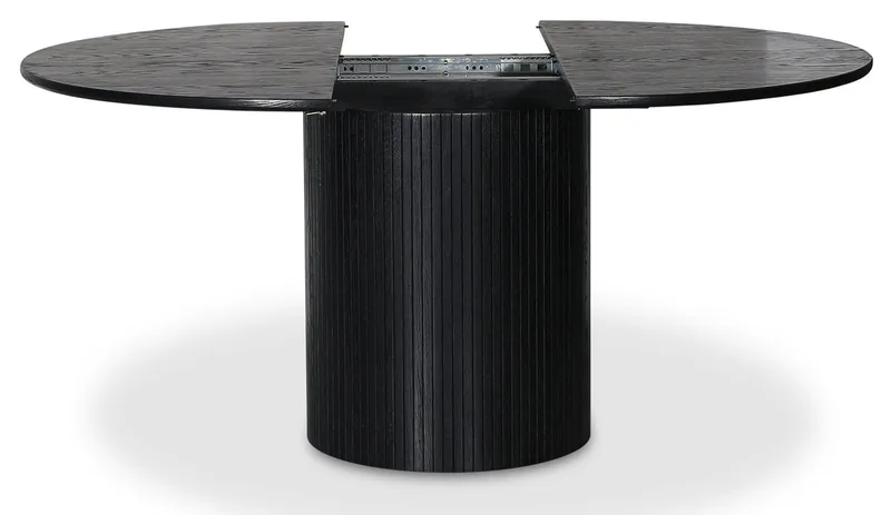 Nova förlängningsbart runt matbord Ø115-160 cm - Svartbetsad ek - Svartbetsad Ek - Products - Möbler - Bord & matgrupp - Matbord & köksbord