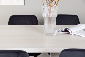 Olga Matgrupp 200 cm Rektangulär med 6 Night Stolar - Vit - Products - Möbler - Bord & matgrupp - Matgrupp