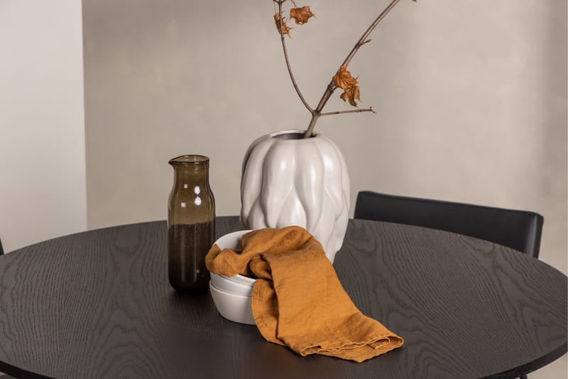 Olivia Matgrupp 110 cm Rund med 4 Kenth Stolar - Svart - Products - Möbler - Bord & matgrupp - Matgrupp