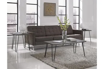 Owen Soffbord 107 cm Grå/Svart - Dorel Home - Products - Möbler - Bord & matgrupp - Soffbord