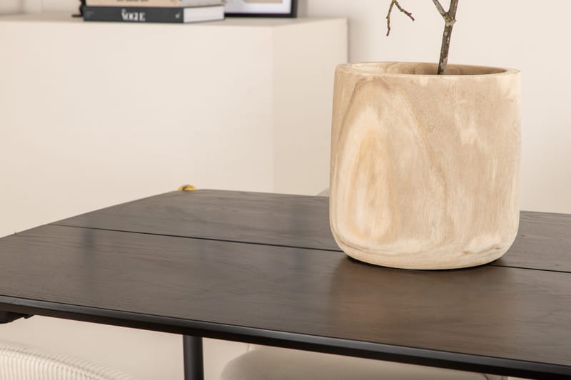 Pelle Matgrupp 190 cm Rektangulär med 6 Velvet stolar - Beige - Products - Möbler - Bord & matgrupp - Matgrupp