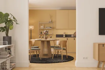 Peyra Matbord 120  cm Runt Ek - Natur - Products - Möbler - Bord & matgrupp - Matbord & köksbord