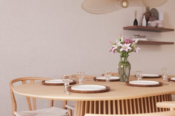 Peyra Matgrupp 200 cm Ovalt Ek med 6 Dastoori Matstolar - Natur - Products - Möbler - Bord & matgrupp - Matgrupp