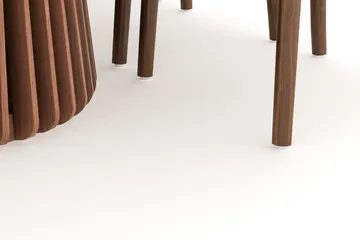 Peyra Matgrupp 200 cm Ovalt med 6 Dastoori Matstolar - Valnöt - Products - Möbler - Bord & matgrupp - Matgrupp