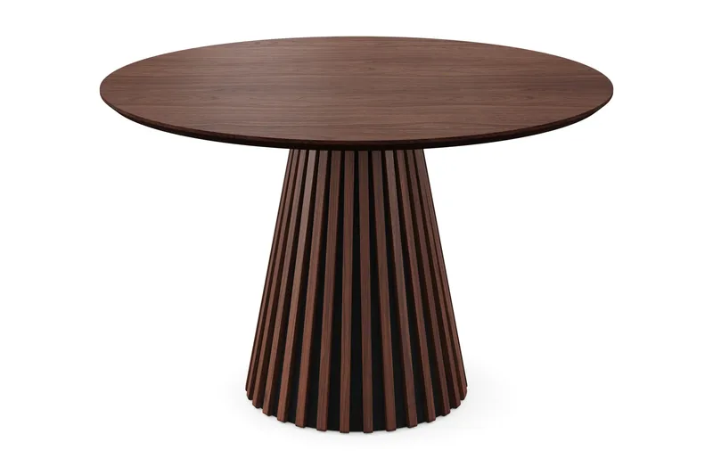 Peyra Runt Matbord 110 cm Fanér, Valnöt