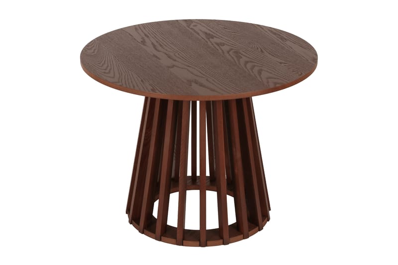 Peyra Soffbord Runt 60 cm Fanér - Valnöt - Products - Möbler - Bord & matgrupp - Soffbord