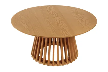 Peyra Soffbord Runt 86 cm Fanér - Ek - Products - Möbler - Bord & matgrupp - Soffbord