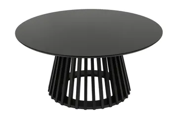 Peyra Soffbord Runt 86 cm Fanér - Svartlaserad ek - Products - Möbler - Bord & matgrupp - Soffbord