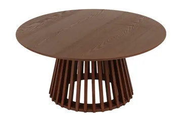 Peyra Soffbord Runt 86 cm Fanér - Valnöt - Products - Möbler - Bord & matgrupp - Soffbord