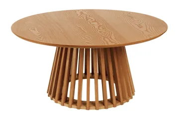 Peyra Soffbord Satsbord Runt 86/60 cm Fanér - Ek - Products - Möbler - Bord & matgrupp - Soffbord