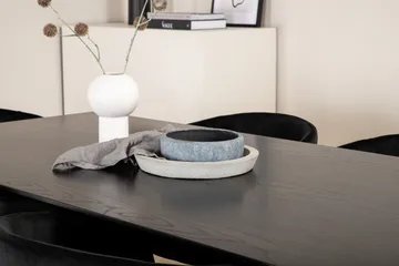 Piazza Matgrupp 180 cm Rektangulär med 6 Berit stolar - Svart - Products - Möbler - Bord & matgrupp - Matgrupp