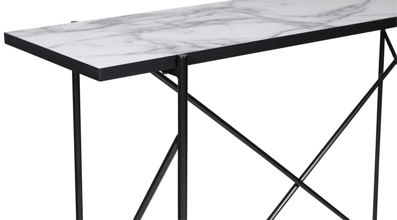 Portland barbord 140 cm - Marmor/svart - Marmor/svart - Products - Möbler - Bord & matgrupp - Barbord & ståbord