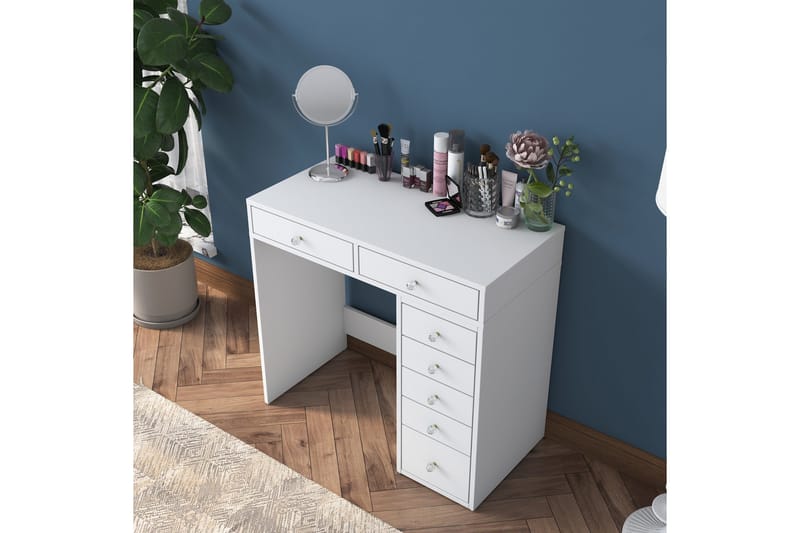 Ramender Sminkbord 90 cm - Vit - Products - Möbler - Bord & matgrupp - Sminkbord & toalettbord