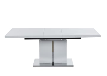 Rartliff matbord 160-200 cm förlängningsbart - Vit / Metall - Vit - Products - Möbler - Bord & matgrupp - Matbord & köksbord