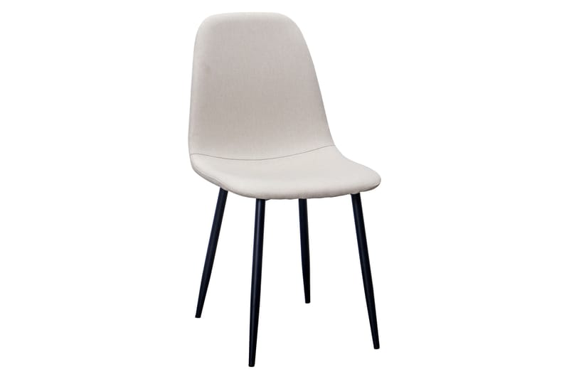 Ratliff Matbord 180 cm Förlängningsbart med illäggsskiva +  6 st Nibe stol beige med svarta ben - Vit/Beige - Products - Möbler - Bord & matgrupp - Matgrupp