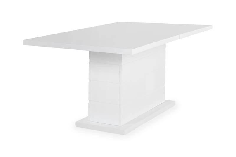 Ratliff Matbord 180 cm Förlängningsbart med illäggsskiva +  6 st Nibe stol svart med ek ben - Vit/Svart - Products - Möbler - Bord & matgrupp - Matgrupp