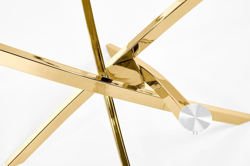 Raymond matbord Ø100 cm - Guld - Guld - Products - Möbler - Bord & matgrupp - Matbord & köksbord