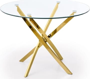 Raymond matbord Ø100 cm - Guld - Guld - Products - Möbler - Bord & matgrupp - Matbord & köksbord