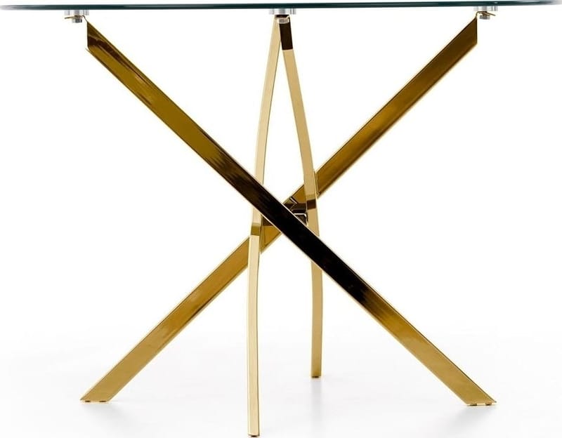 Raymond matbord Ø100 cm - Guld - Guld - Products - Möbler - Bord & matgrupp - Matbord & köksbord
