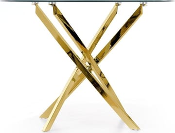 Raymond matbord Ø100 cm - Guld - Guld - Products - Möbler - Bord & matgrupp - Matbord & köksbord