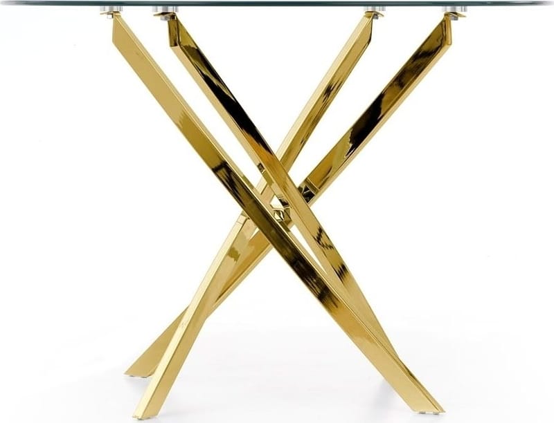 Raymond matbord Ø100 cm - Guld - Guld - Products - Möbler - Bord & matgrupp - Matbord & köksbord