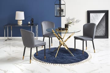 Raymond matbord Ø100 cm - Guld - Guld - Products - Möbler - Bord & matgrupp - Matbord & köksbord