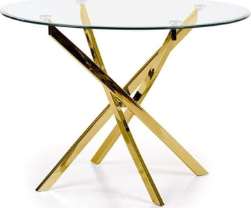 Raymond matbord Ø100 cm - Guld - Guld - Products - Möbler - Bord & matgrupp - Matbord & köksbord