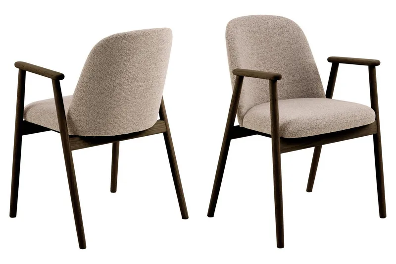 Richeto Matbord 180 cm Rökt Ek med 4 Reciclar Matstolar - Rökt ek - Products - Möbler - Bord & matgrupp - Matgrupp