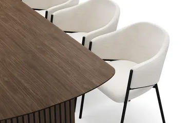 Richeto Matbord 210 cm med 6 Filip Matstolar - Rökt ek - Products - Möbler - Bord & matgrupp - Matgrupp