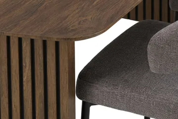 Richeto Matbord 240 cm med 6 Sawako Greige Stolar - Rökt ek - Products - Möbler - Bord & matgrupp - Matgrupp