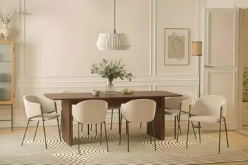 Richeto Matbord 240 cm med 8 Filip Matstolar - Rökt ek - Products - Möbler - Bord & matgrupp - Matgrupp