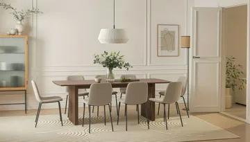 Richeto Matbord 240 cm med 8 Katy Matstolar - Rökt ek - Products - Möbler - Bord & matgrupp - Matgrupp