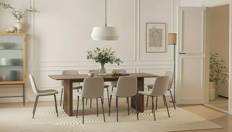 Richeto Matbord 240 cm med 8 Katy Matstolar - Rökt ek - Products - Möbler - Bord & matgrupp - Matgrupp