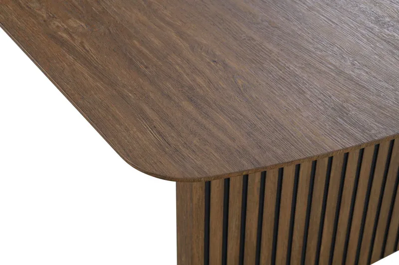 Richeto Matbord Rökt Ek 180 cm - Brun / Ribbad - Products - Möbler - Bord & matgrupp - Matbord & köksbord