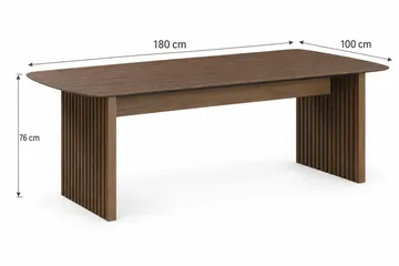 Richeto Matbord Rökt Ek 180 cm - Brun/Ribbad - Products - Möbler - Bord & matgrupp - Matbord & köksbord