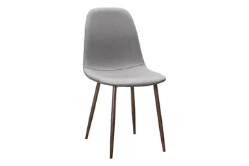 Richeto Matbord Rökt Ek 210 cm valnöt +  6 st Nibe stol grå med valnöt ben - Brun/Grå - Products - Möbler - Bord & matgrupp - Matgrupp