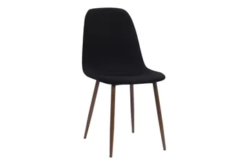 Richeto Matbord Rökt Ek 210 cm valnöt +  6 st Nibe stol svart med valnöt ben - Brun/Svart - Products - Möbler - Bord & matgrupp - Matgrupp